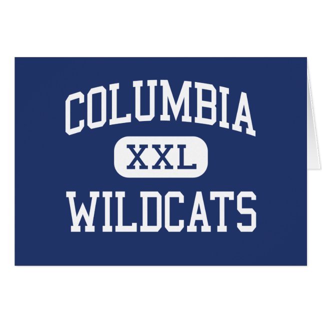 Columbia - Wildcats - High - Columbia (Front Horizontal)