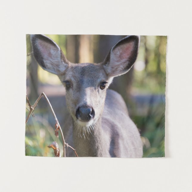 Columbian Black-tailed Doe | Washington State Tapestry (Front (Horizontal))