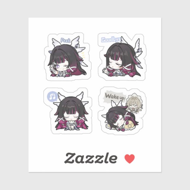 Columbina Genshin Impact 4 Pack Sticker Sheet (Sheet)