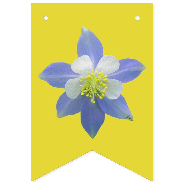 Columbine 2 bunting  (First Flag)