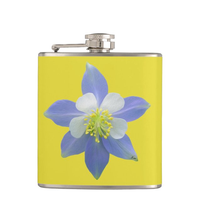 Columbine 2 hip flask (Front)