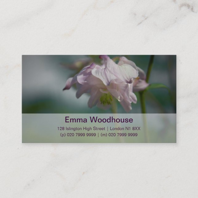 Columbine | Akelei Business Card (Front)