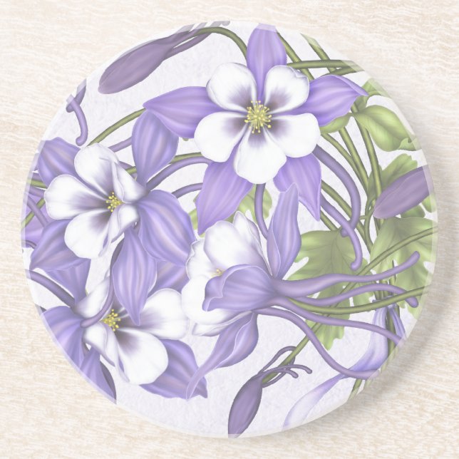 Columbine Bouquet Coaster (Front)