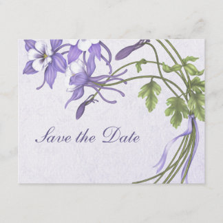 Columbine Bouquet Save the Date