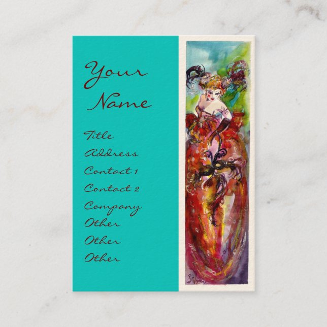 COLUMBINE / Fashion Designer,Performing Arts Business Card (Front)