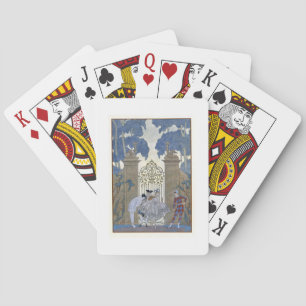 Columbine, illustration for 'Fetes Galantes' by Pa Playing Cards