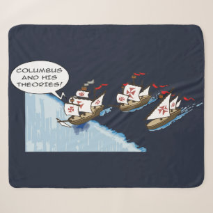 Columbus and his theories sherpa blanket