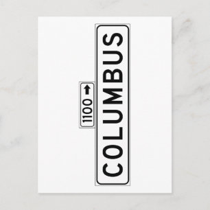 Columbus Avenue, San Francisco Street Sign Postcard