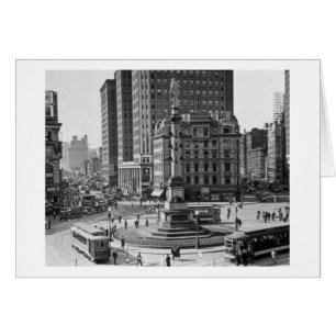 Columbus Circle Vintage Glass Slide