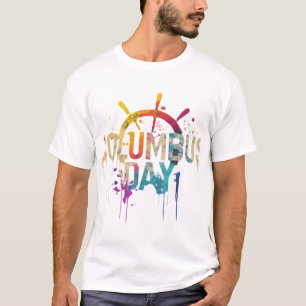 Columbus Day Basic White T-Shirt