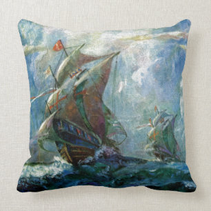 Columbus Day Cushion