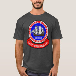 Columbus Day History Voyage American Holiday  (2) T-Shirt