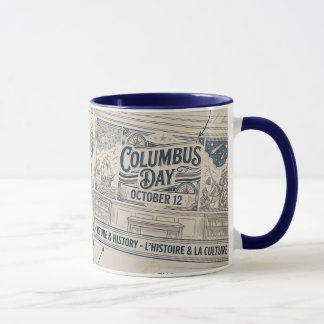 Columbus Day October 12 Vintage American Heritage Mug
