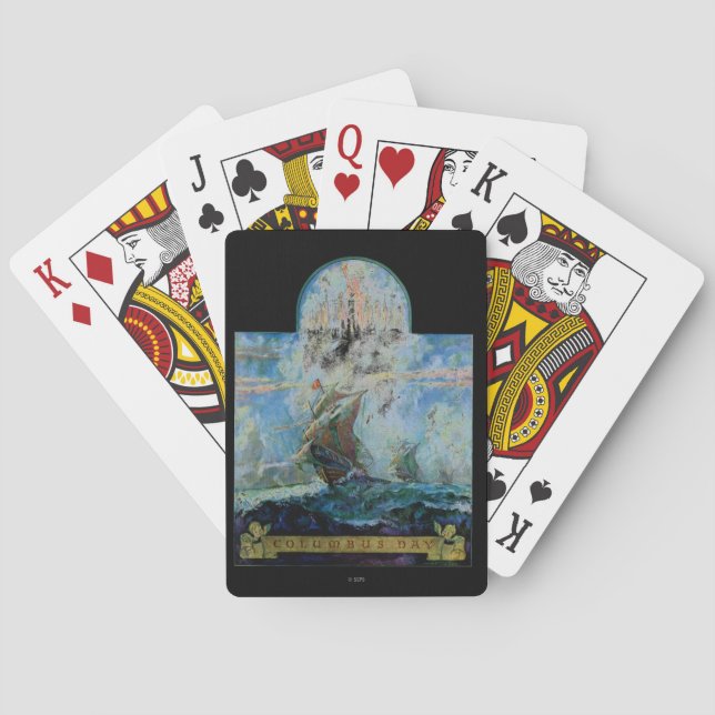 Columbus Day Playing Cards (Back)