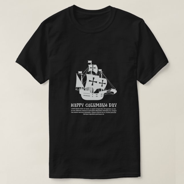 Columbus Day T-Shirt (Design Front)