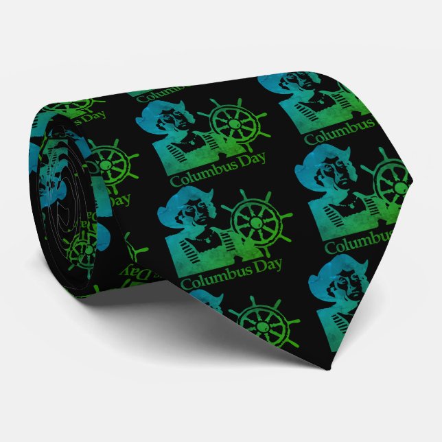 Columbus Day Tie (Rolled)