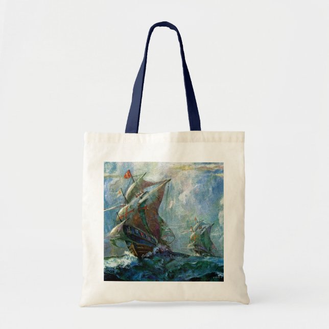 Columbus Day Tote Bag (Front)