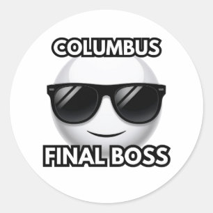 Columbus Final Boss Cool Emoji Sticker