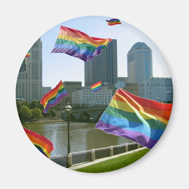 Columbus Flying Pride Magnet (Front)