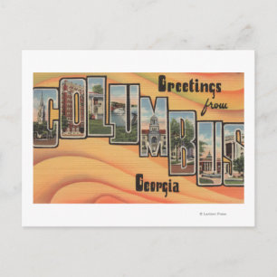 Columbus, Georgia - Large Letter Scenes Postcard
