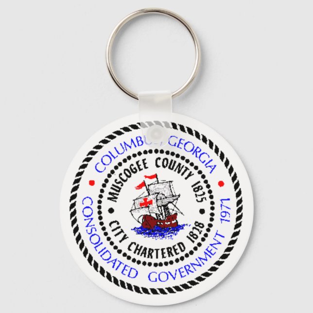 Columbus, Georgia Seal Key Ring (Front)