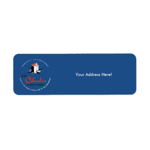 Columbus Hotel Miami Florida Return Address Label