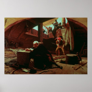 Columbus in Chains, 1863 Poster