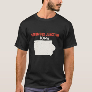 Columbus Junction Iowa USA State America Travel Io T-Shirt