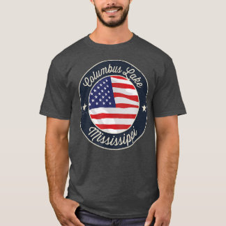 Columbus Lake - Patriotic Mississippi Souvenir T-S T-Shirt