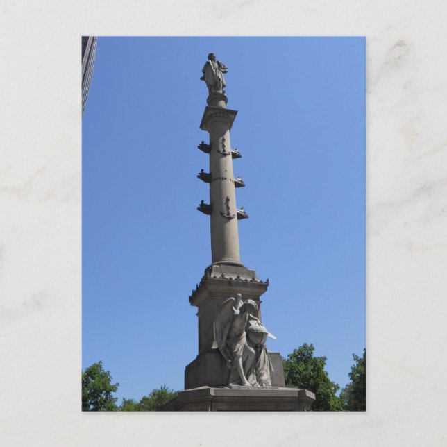 Columbus Memorial Columbus Circle Manhattan NY Postcard (Front)