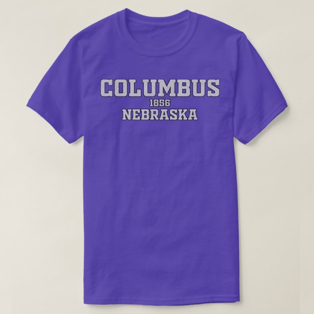 Columbus Nebraska  T-Shirt (Design Front)