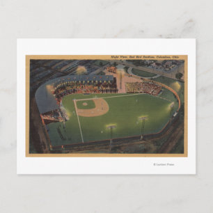 Columbus, OH - Aerial of Red Bird Baseball Postcard
