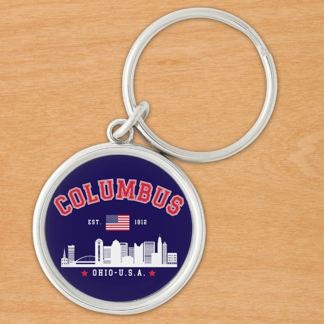 Columbus OH Downtown Silhouette Key Ring (Creator Uploaded)