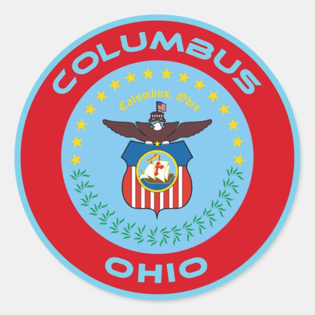 Columbus Ohio Flag Seal (Front)