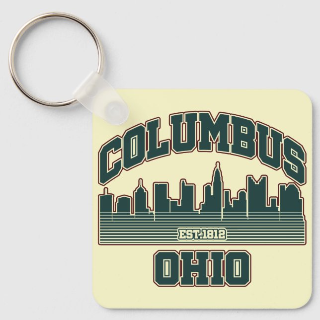 Columbus.Ohio Key Ring (Front)