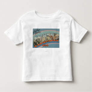Columbus, Ohio - Large Letter Scenes 2 Toddler T-Shirt