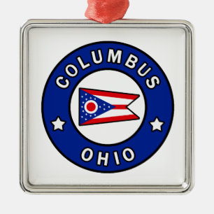 Columbus Ohio Metal Ornament
