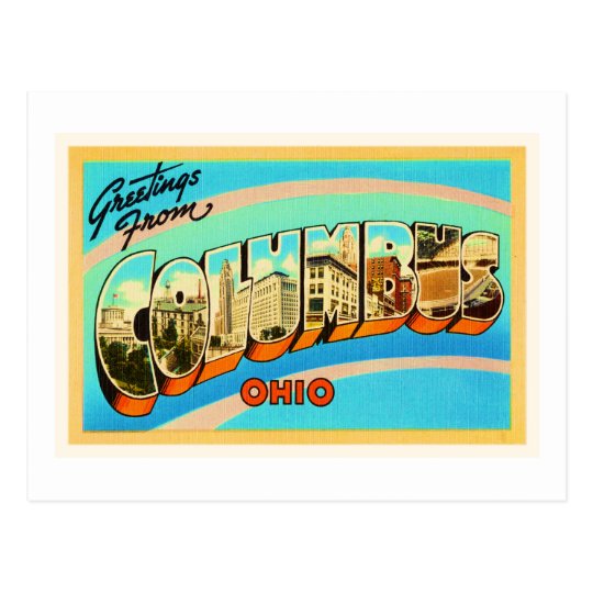 Columbus Ohio OH Old Vintage Travel Souvenir Postcard