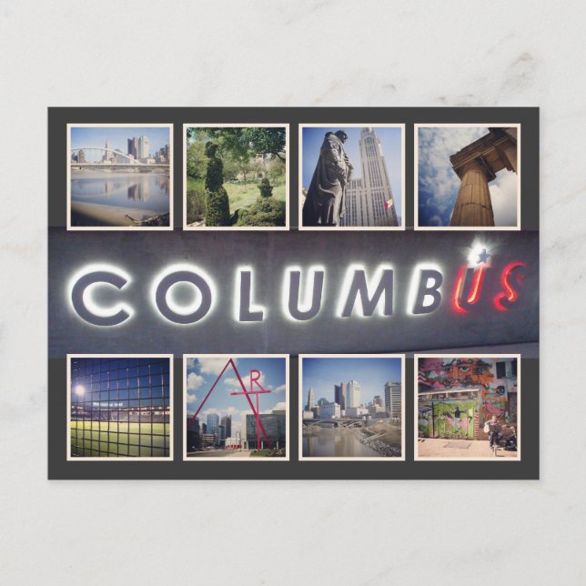 Columbus Ohio Photo Postcard (Front)