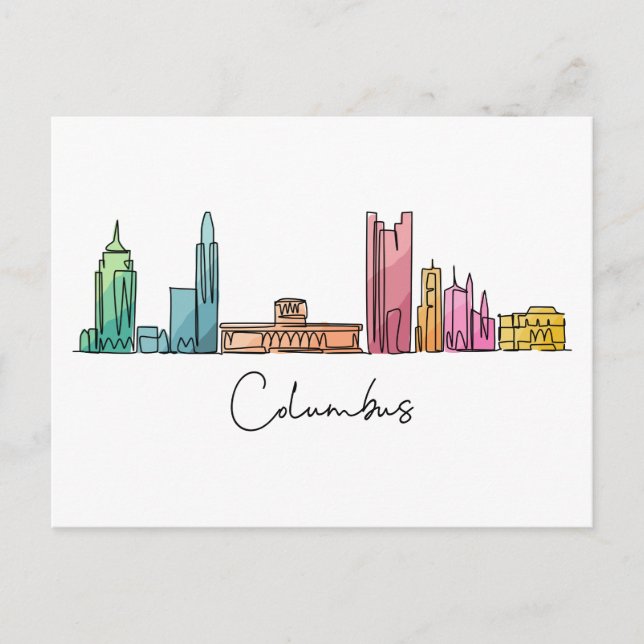 Columbus OHIO Postcard (Front)