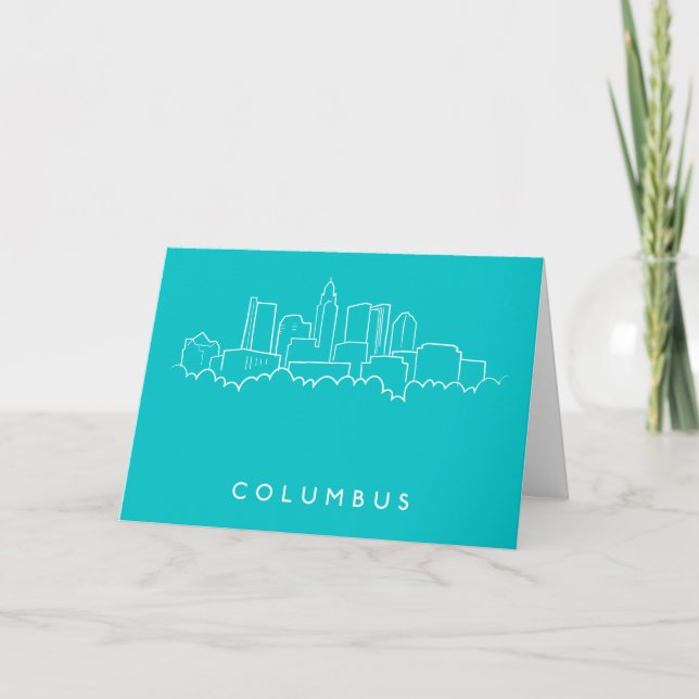 Columbus, Ohio Skyline Card (Front)