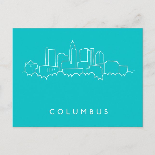 Columbus, Ohio Skyline Postcard (Front)