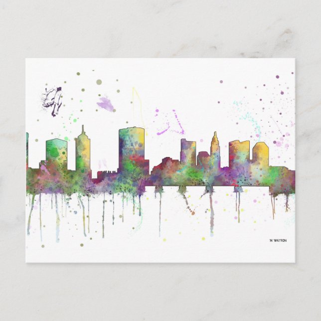 COLUMBUS, OHIO SKYLINE POSTCARD (Front)