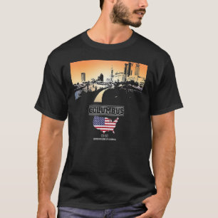 columbus ohio Skyline Vacation Souvenir city T-Shirt
