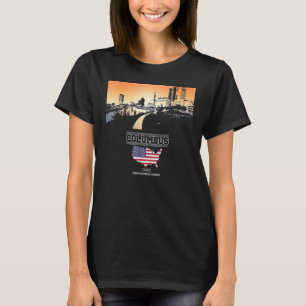 columbus ohio Skyline Vacation Souvenir city T-Shirt