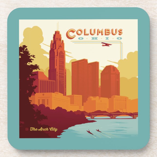 Columbus Ohio | The Arch City Coaster (Front)