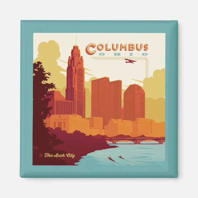 Columbus Ohio | The Arch City Magnet (Front)