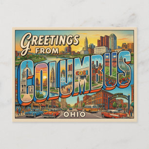 Columbus Ohio Travel  Postcard