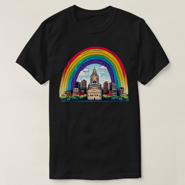 Columbus Rainbow T-Shirt (Design Front)