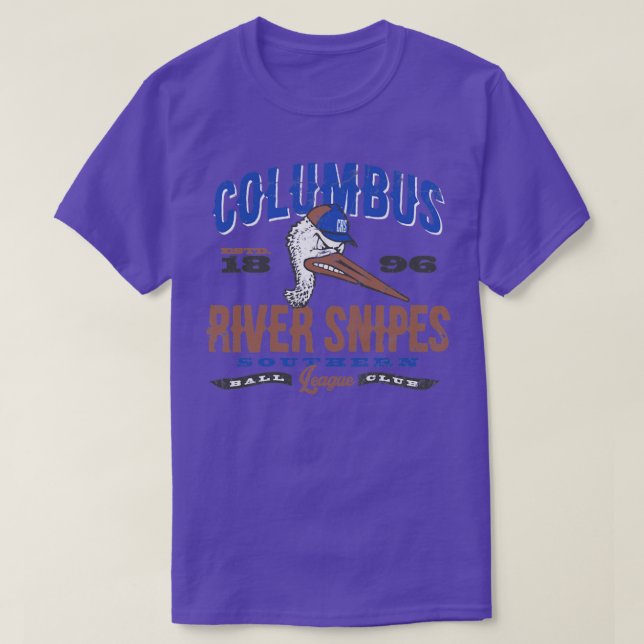 Columbus River Snipes Baseball T-Shirt (Design Front)